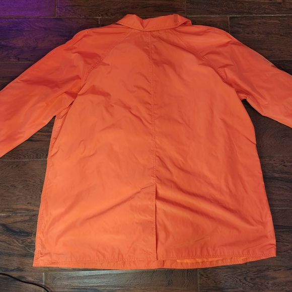 RALPH LAUREN Orange Logo Button Single Breasted Lightweight Trench Coat 3-XL - Picture 16 of 16
